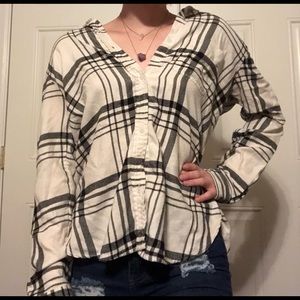 Black and white flannel